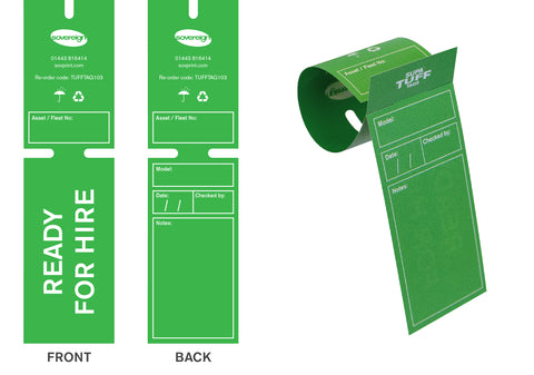 SUPA TUFF™ Hire Tag - Ready for Hire - TUFFTAG103
