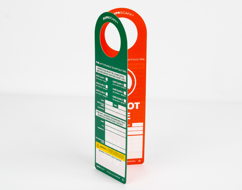 SUPASCAFF™ Double Sided  Folding Inspection Tag Pack - SCAFF008