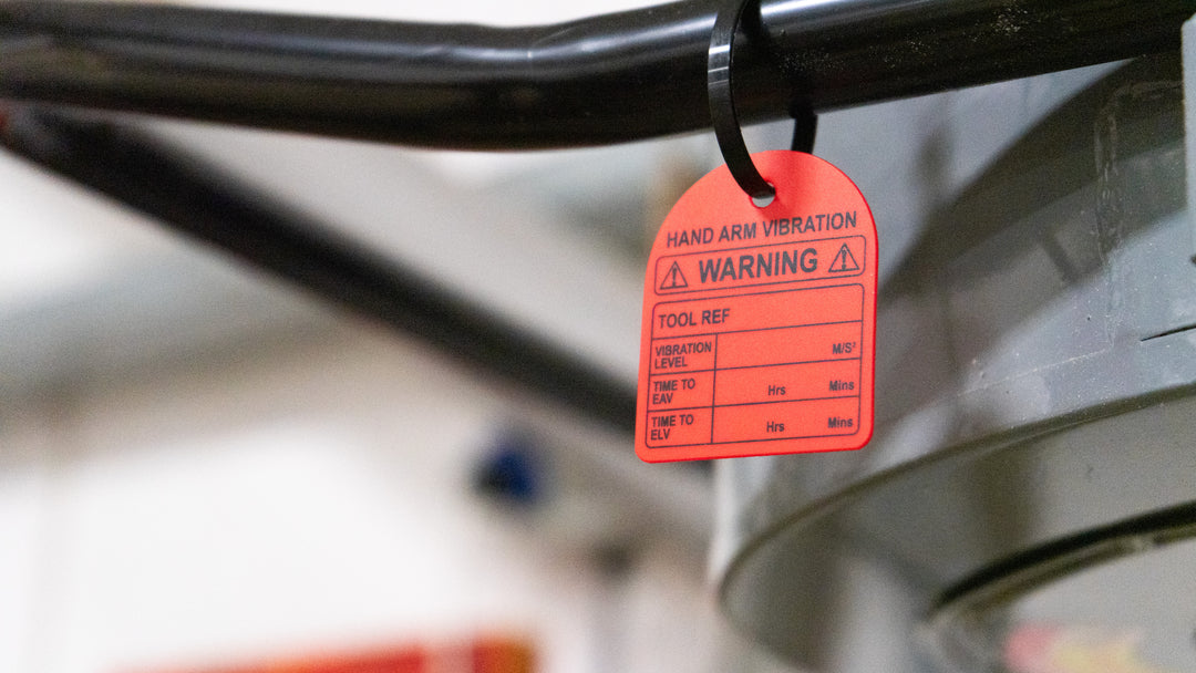 Hand Arm Vibration (HAV) Tags - 45x55mm – Sovereign Print