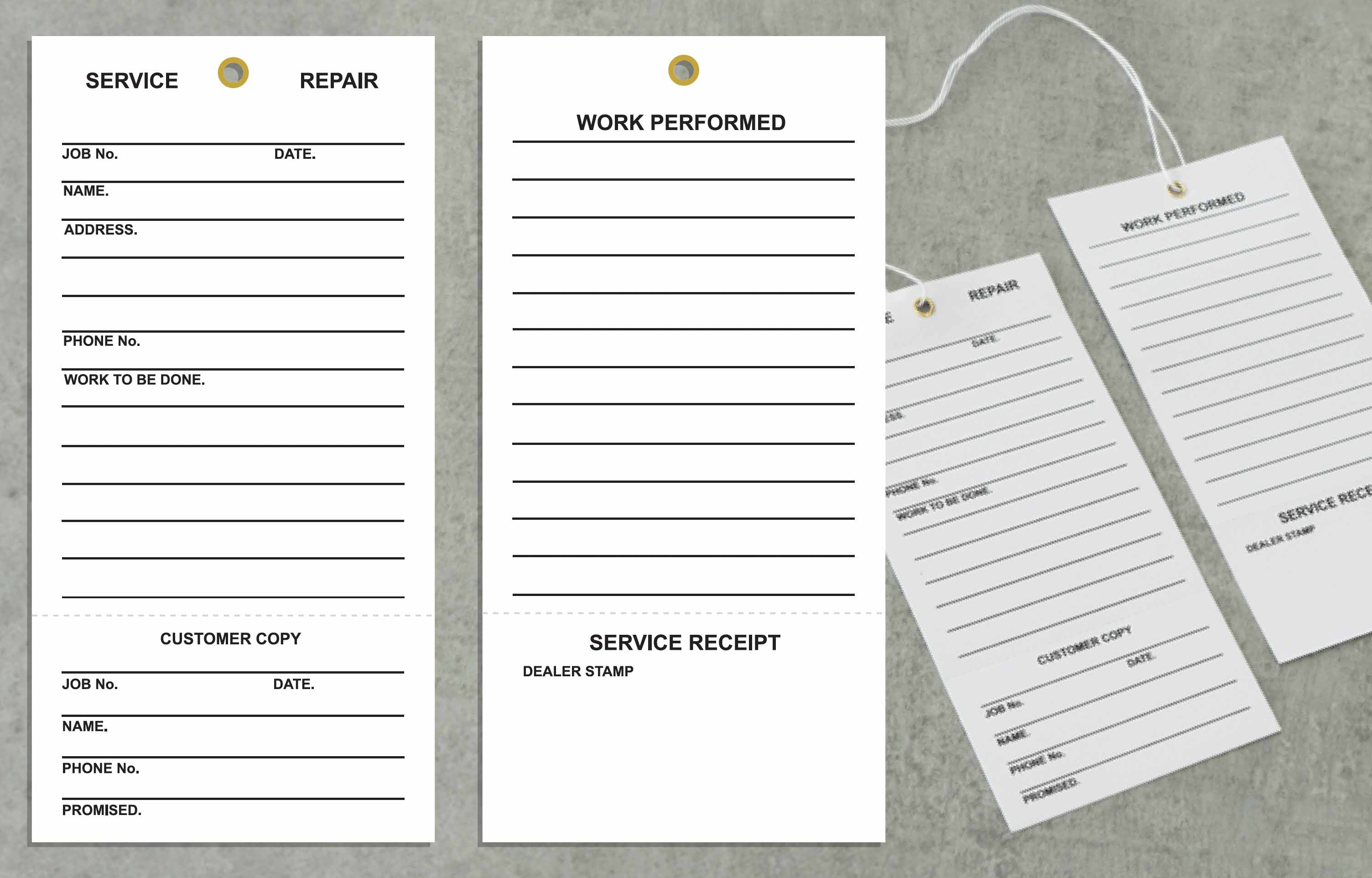 Repair Tag Form Repair Tags - 80x160mm – Sovereign Print