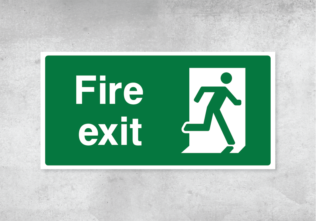 Final Fire Exit- 300x150mm - Rigid PVC – Sovereign Print