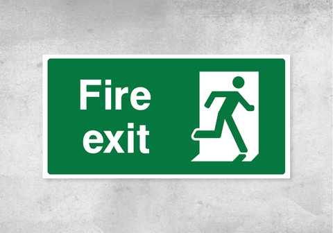 Rigid PVC Fire Exit Signage