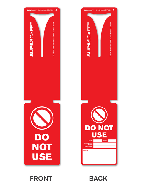 SUPASCAFF™ Universal Scaffold Inspection Tag Pack - SCAFF005