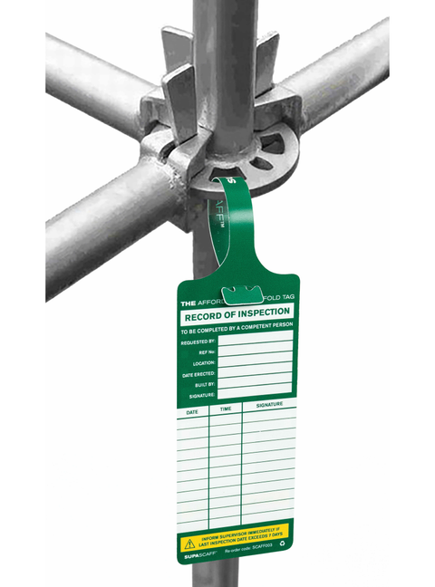 SUPASCAFF™ System Scaffold Inspection Tag Pack- SCAFF003
